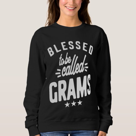 Gesegnet als Gramm | Mama Oma Sweatshirt (Vorderseite)