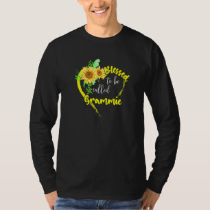 Gesegnet als Grammie Sonnenblume Grammie Mot T-Shirt