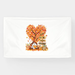 Gesegnet, als Grammy Gnome Fall Thanksgivin genann Banner