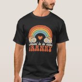 Gesegnet als Granny Groovy Regenbogenmütter T-Shirt (Vorderseite)