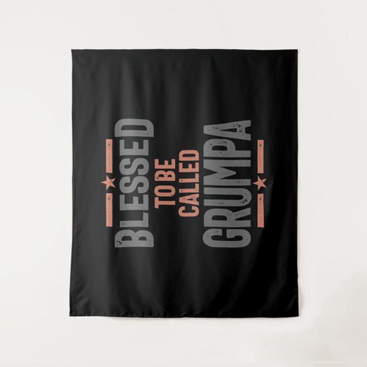 Gesegnet, als Grumpa bezeichnet zu werden | Großva Wandteppich (Vorderseite)