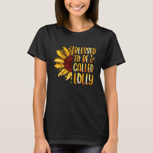 Gesegnet, als Lolelly Niedliche Sonnenblumenmütter T-Shirt