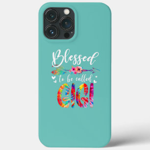 Gesegnet, als Mama Gigi Floral Gefärbte Krawatte  Case-Mate iPhone Hülle