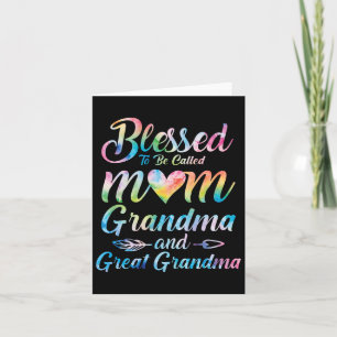 Gesegnet, als Mama Oma Große Oma Mot genannt zu we Karte