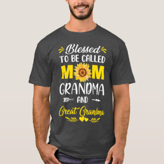 Gesegnet, als Mama Oma Große Oma Mot genannt zu we T-Shirt
