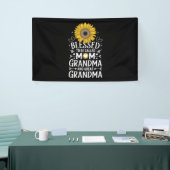 Gesegnet, als Mama Oma große Sonnenblume genannt z Banner (Messeveranstaltung)