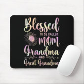 Gesegnet, als Mama Oma und große Oma genannt zu we Mousepad (Mit Mouse)