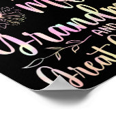 Gesegnet, als Mama Oma und große Oma genannt zu we Poster (Ecke)