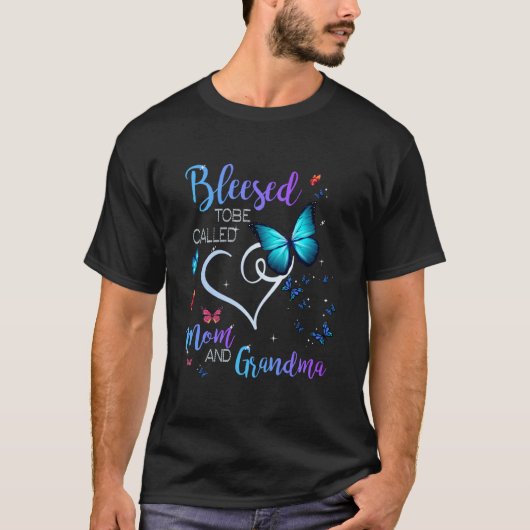 Gesegnet als Mama Shirt für Frauen Mutter (Vorderseite)