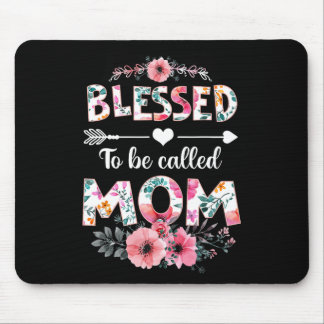 Gesegnet, als Mama Shirt genannt werden Witzige Ma Mousepad