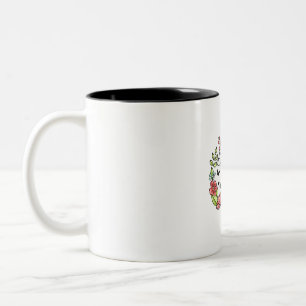 Gesegnet, als Mama Sonnenblume Mama Mütter genannt Zweifarbige Tasse