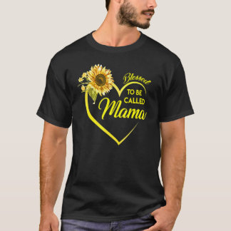 Gesegnet als Mama Sonnenblume T-Shirt