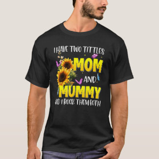 Gesegnet, als Mama-Sonnenblumenmama bezeichnet zu T-Shirt