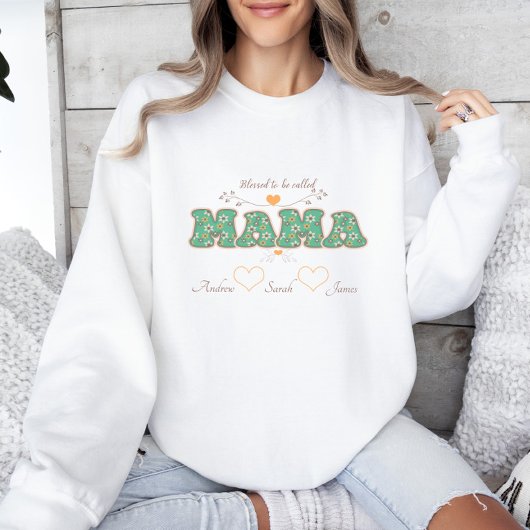 Gesegnet als MAMA Sweatshirt