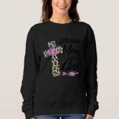 Gesegnet, als Mama und Gigi Funny Oma Mo genannt z Sweatshirt (Vorderseite)