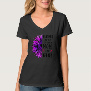 Gesegnet als Mama und Gigi Sonnenblume Niedlich T-Shirt