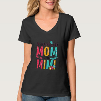 Gesegnet als Mama und Mimi-Blumengranma T-Shirt