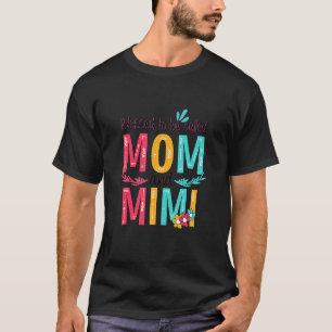 Gesegnet als Mama und Mimi-Blumengranma T-Shirt