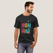 Gesegnet als Mama und Mimi-Blumengranma T-Shirt (Vorne ganz)