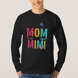 Gesegnet als Mama und Mimi-Blumengranma T-Shirt