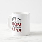 Gesegnet als Mama und Nana Kaffeetasse (Vorderseite Links)