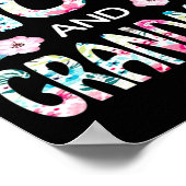 Gesegnet, als Mama und Oma Floral Geschenk genannt Poster (Ecke)