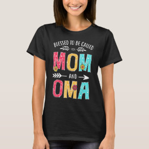 Gesegnet als Mama und Oma Oma Oma Mütter T-Shirt