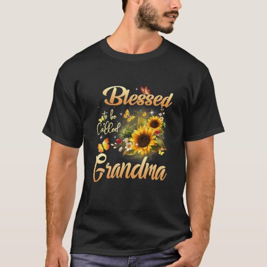 Gesegnet als Mama und Oma St Patricks D T-Shirt (Vorderseite)