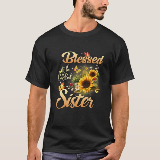 Gesegnet, als Mama und Schwester St Patricks Da ge T-Shirt (Vorderseite)