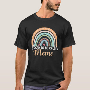 Gesegnet, als Meme Rainbow Mother Day Mem T-Shirt