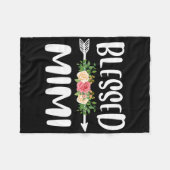 Gesegnet, als Mimi-Blumenmuster-Moth bezeichnet zu Fleecedecke (Vorderseite (Horizontal))