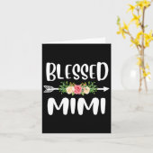 Gesegnet, als Mimi-Blumenmuster-Moth bezeichnet zu Karte (Gelbe Blume)