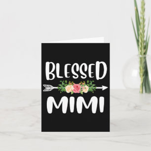 Gesegnet, als Mimi-Blumenmuster-Moth bezeichnet zu Karte