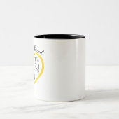 Gesegnet als Mimi Sonnenblumen Geschenke Zweifarbige Tasse (Mittel)