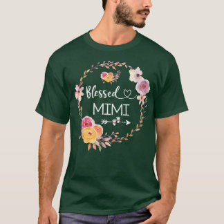 Gesegnet als Mimi Women Blume Decor Grand T-Shirt