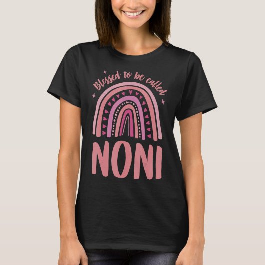 Gesegnet als Noni-Idee für Frauen Mütter D T-Shirt (Vorderseite)