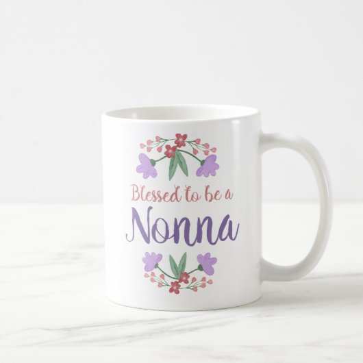 Gesegnet als Nonna-Tasse Kaffeetasse (Rechts)
