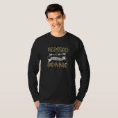 Gesegnet als Nonnie Leopard Großmutter Mutter T-Shirt (Vorne ganz)