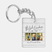 Gesegnet als Oma 3 Foto  Schlüsselanhänger (Vorderseite links)