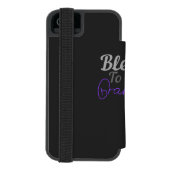 Gesegnet als Oma Incipio iPhone Geldbeutel-Hülle (Folio Rückseite)