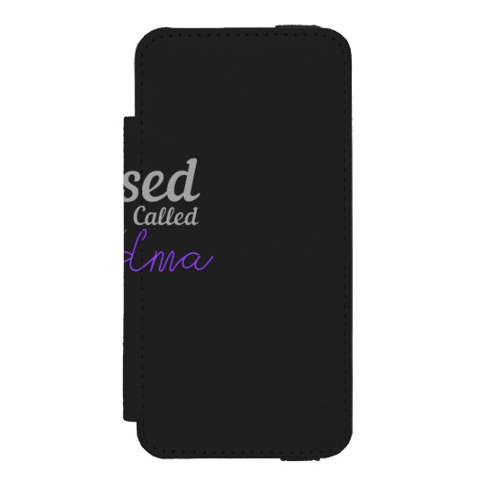 Gesegnet als Oma Incipio iPhone Geldbeutel-Hülle (Folio Vorderseite)