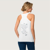 Gesegnet als Organspender Empfänger Tank Top (Rückseite Vollansicht)