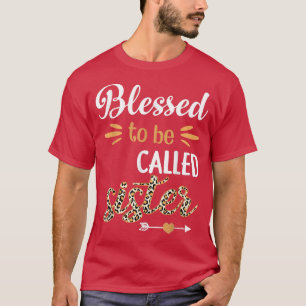 Gesegnet, als Schwester Niedlich Leopard Hearts Gi T-Shirt