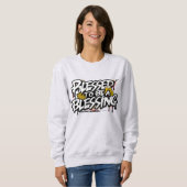 Gesegnet als Segen Sweatshirt (Vorne ganz)