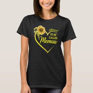Gesegnet als Sonnenblume Memaw T-Shirt