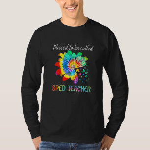 Gesegnet, als "Sped Teacher Gefärbte Krawatte Auti T-Shirt