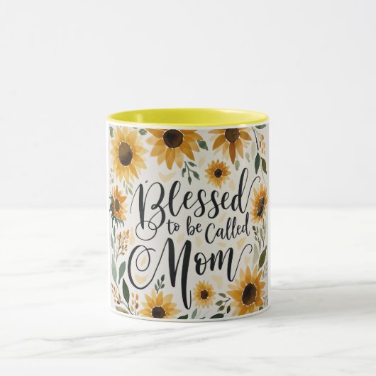 Gesegnet als Tag der Mama Mütter Tasse (Zentrum)