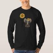 Gesegnet als Tante Hippie Elephant Tshirt A (Vorderseite)