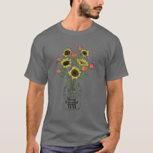 Gesegnet, als Titi Life Blume Art Mütter genannt z T-Shirt