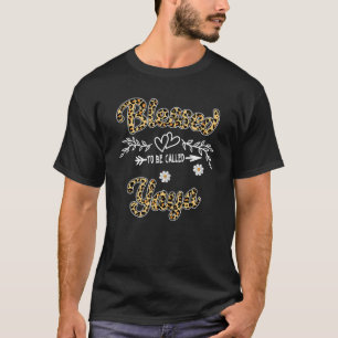 Gesegnet, als Yaya Womens Leopard Yaya Moth bezeic T-Shirt